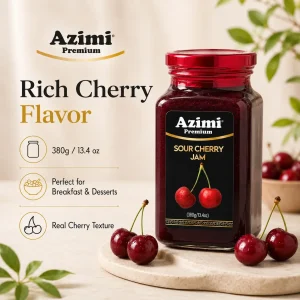 azimi-premium-sour-cherry-jam-rich-flavor Azimi Premium sour cherry jam with rich flavor and serving details