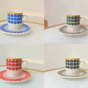 set-of-2-patterned-espresso-cups-with-saucers-3floz espresso cups with saucers