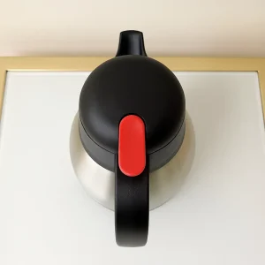 stainless-steel-vacuum-insulated-thermal-carafe-handle-33floz-top Stainless Steel Vacuum Insulated Thermal Carafe With Handle 33 fl oz