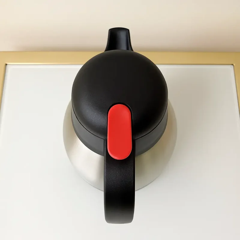 stainless-steel-vacuum-insulated-thermal-carafe-handle-33floz-top Stainless Steel Vacuum Insulated Thermal Carafe With Handle 33 fl oz