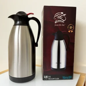 Stainless Steel Vacuum Insulated Thermal Carafe With Handle 84 fl oz