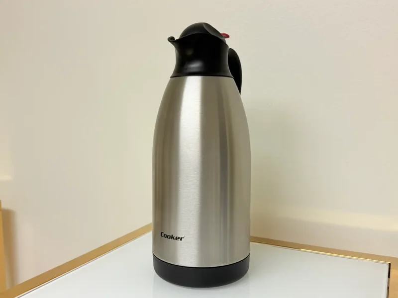 Stainless Steel Vacuum Insulated Thermal Carafe With Handle 84 fl oz