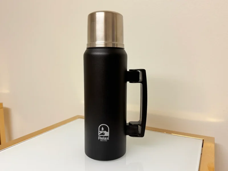 Stainless Steel Vacuum Insulated Thermos Flask With Cup Lid 33 fl oz