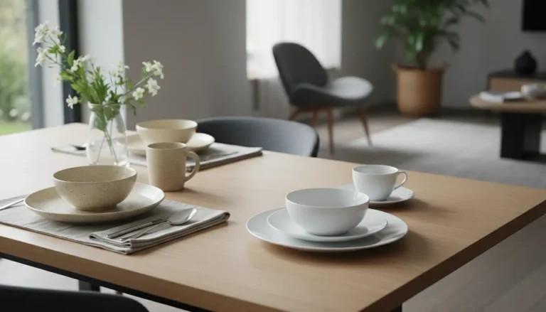 A table full of ceramic plates - Ceramic vs Porcelain Dinnerware
