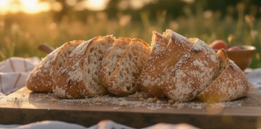 Different types of bread — sourdough, brioche, and whole-grain laid out for making grilled cheese.