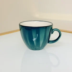 IMG_2836 Set of 6 Ceramic Coffee and Tea Cups With Saucers 6 fl oz