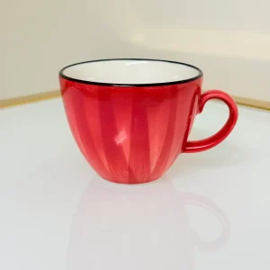 IMG_2840 Set of 6 Ceramic Coffee and Tea Cups With Saucers 6 fl oz