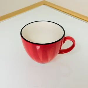 IMG_2841 Set of 6 Ceramic Coffee and Tea Cups With Saucers 6 fl oz