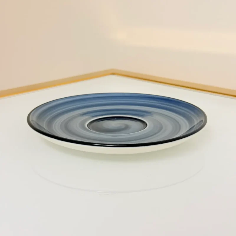 IMG_2856 Set of 6 Ceramic Coffee and Tea Cups With Saucers 6 fl oz