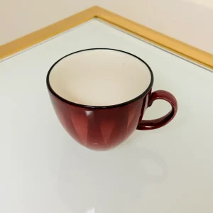 IMG_2873 Set of 6 Ceramic Coffee and Tea Cups With Saucers 6 fl oz