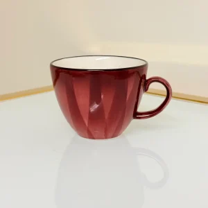 IMG_2875 Set of 6 Ceramic Coffee and Tea Cups With Saucers 6 fl oz