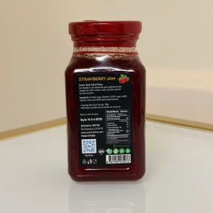 Azimi Premium Natural Strawberry Jam - Vegan, Non-GMO, 13.4 oz