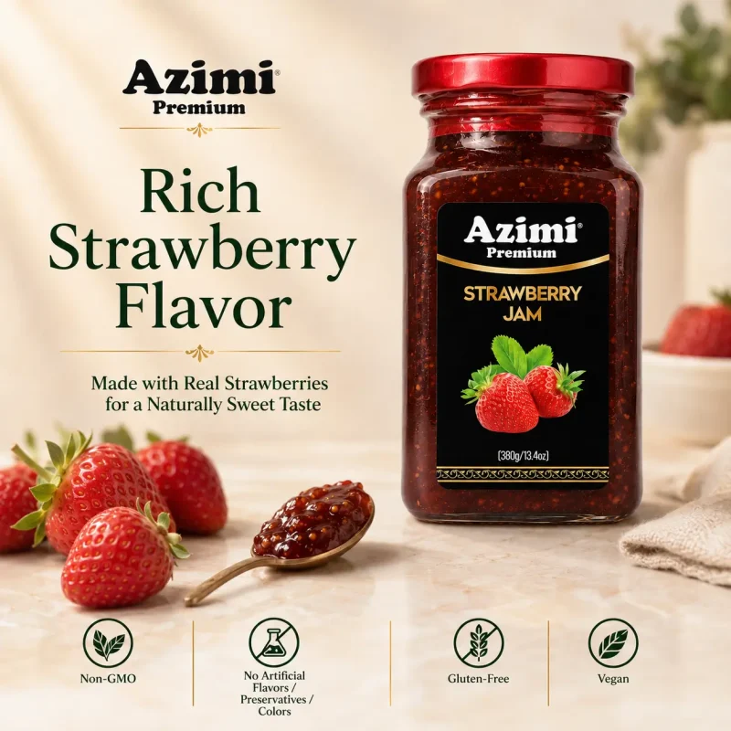 azimi-premium-strawberry-jam-rich-flavor Azimi Premium strawberry jam with rich flavor and ingredient benefits