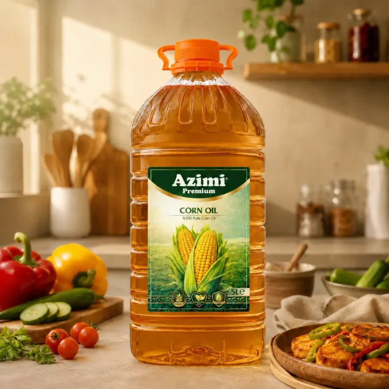 azimi-premium-5l-corn-oil-cooking-vegetables Azimi 100% Pure Corn Cooking Oil, Cholesterol Free, 5 Liter (169 Fl Oz)