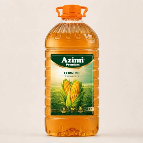 Azimi 100% Pure Corn Cooking Oil, Cholesterol Free, 5 Liter (169 Fl Oz)
