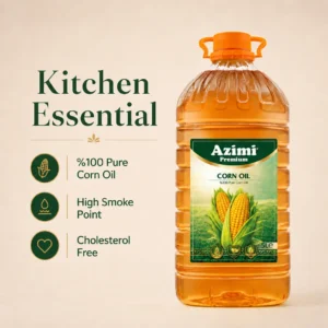 azimi-premium-5l-corn-oil-kitchen-essential Azimi 100% Pure Corn Cooking Oil, Cholesterol Free, 5 Liter (169 Fl Oz)