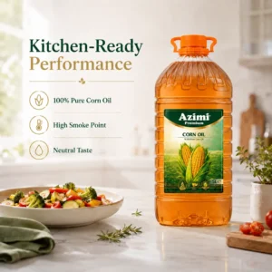 azimi-premium-5l-corn-oil-kitchen-performance Azimi 100% Pure Corn Cooking Oil, Cholesterol Free, 5 Liter (169 Fl Oz)